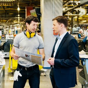 Marketing on a manufacturing floor